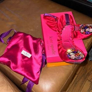 Kate Spade satin flats sz 8